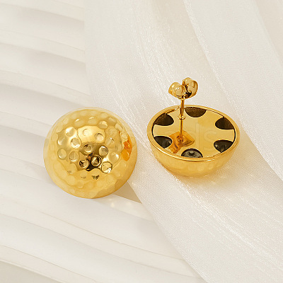 304 Stainless Steel Stud Earrings EJEW-V013-01G-1