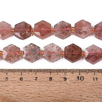 Natural Strawberry Quartz Beads Strands G-N368-01A-13-1