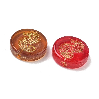 Baking Paint Mixed Styles Glass Beads GL-CBA8D6A-10-1