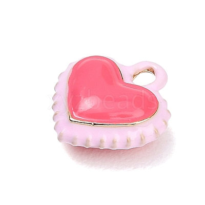 Two-Tone Alloy Enamel Pendants AL-CBA5AB7-03C-1