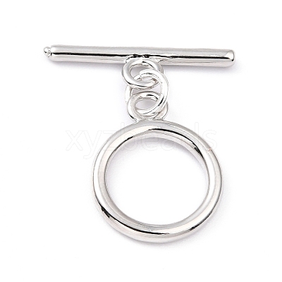 Rack Plating Brass Toggle Clasps KK-B036-12P-1