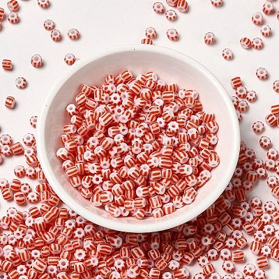 6/0 Opaque Colours Seep Glass Seed Beads SEED-F003-04A-14-1