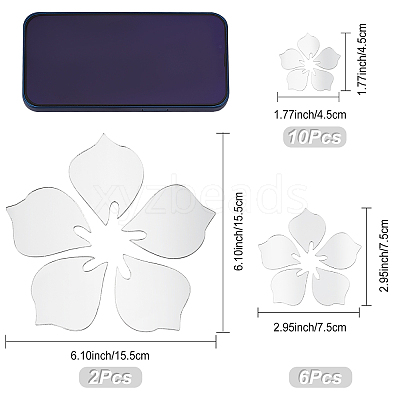 Mirror Wall Stickers DIY-CN0001-89C-1