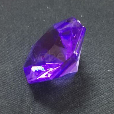 Acrylic Rhinestone Pointed Back Cabochons LS-GACR-WH0001-01E-1