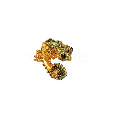 Alloy Enamel Cuff Open Rings WG630D7-01-1