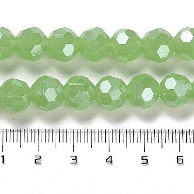 Electroplate Glass Beads Strands EGLA-A035-J10mm-A01-1