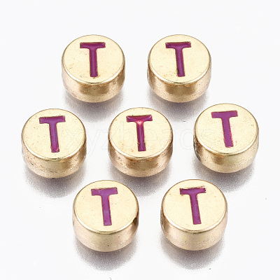 Alloy Enamel Beads ENAM-S122-029T-RS-1