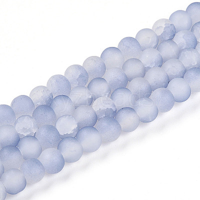 Crackle Glass Beads X1-GLAA-N009-6mm-07-1