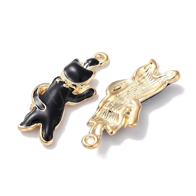 Alloy Enamel Pendants ENAM-O001-08K-G-1