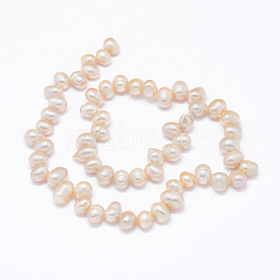 Natural Cultured Freshwater Pearl Beads Strands PEAR-G004-03D-01-1