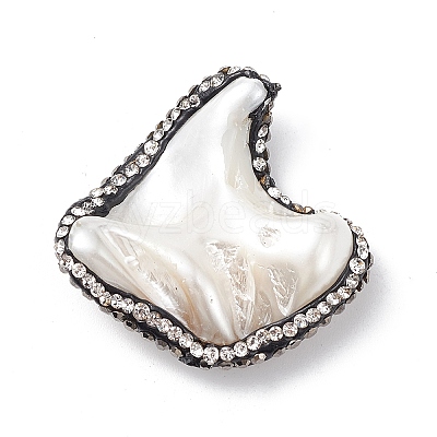 Electroplated Natural Freshwater Shell Nuggets Beads SHEL-F005-09B-1