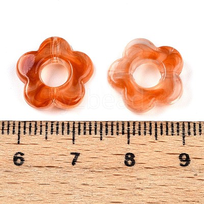 Gradient Color Transparent Acrylic Beads OACR-N137-49M-1