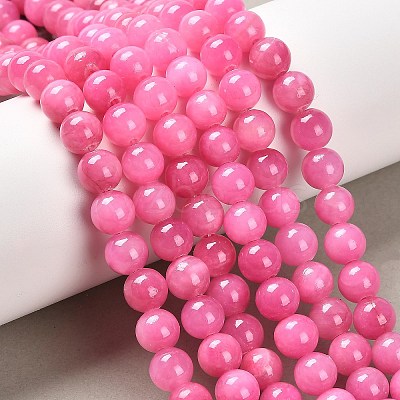 Natural Mashan Jade Round Beads Strands X-G-D263-8mm-XS30-1