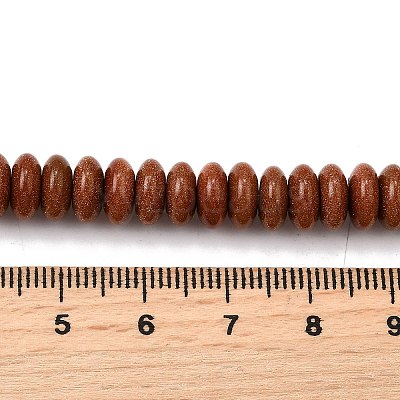 Synthetic Goldstone Beads Strands G-L621-A01-8x4mm-1