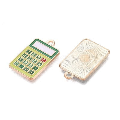 Alloy Enamel Pendants ENAM-Q004-01KCG-17-1