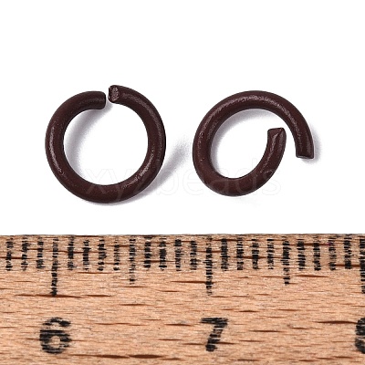 Spray Painted Iron Open Jump Rings IFIN-T017-04B-02-1