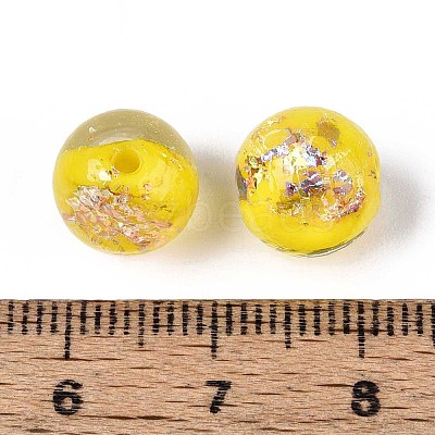 Handmade Foil Lampwork Beads LAMP-T021-31H-1