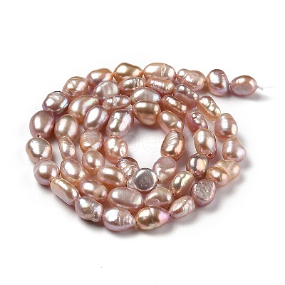 Natural Cultured Freshwater Pearl Beads Strands PEAR-L033-30B-1