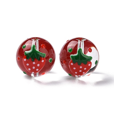 Transparent Glass Beads LAMP-B021-03B-14-1