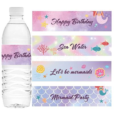 1 Bag Self-Adhesive Plastic Labels Stickers DIY-CN0002-09G-1