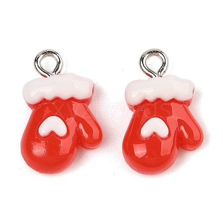 Christmas Theme Opaque Resin Pendants RESI-S08-02A-1