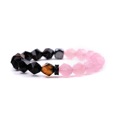 Black Onyx Stretch Bracelets PW-WG53FF8-08-1