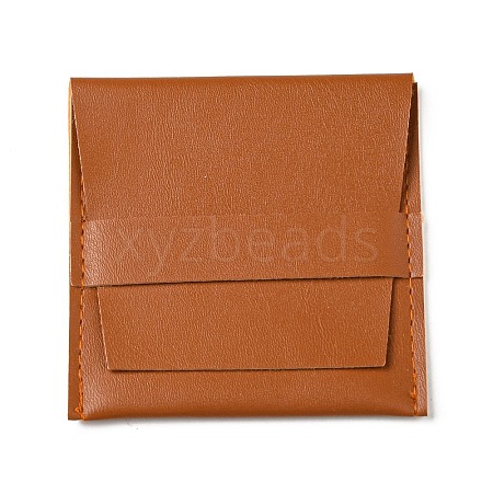 Square PU Leather Jewelry Flip Pouches PAAG-PW0007-11I-1