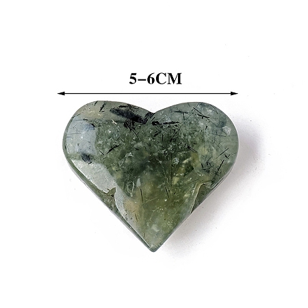 Natural Prehnite Heart Figurines for Home Office Desktop Decoration PW-WG26399-01-1