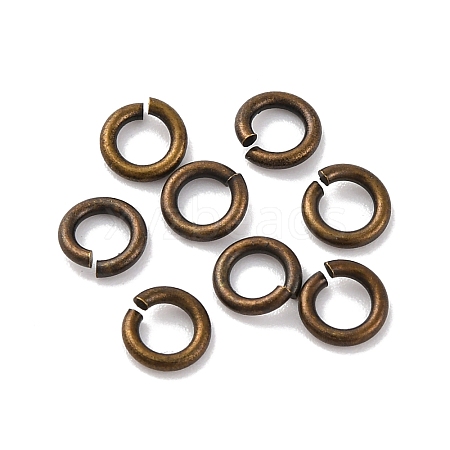 Brass Open Jump Rings X-KK-G514-01H-AB-1