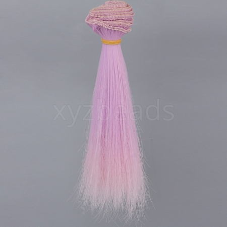 Gradient Plastic Long Straight Hair Doll Wig Hair PW-WG20641-34-1