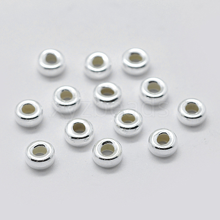 925 Sterling Silver Spacer Beads STER-K171-39S-03-1