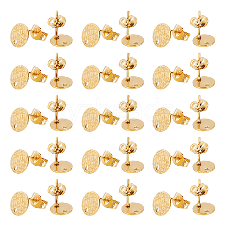 Unicraftale Ion Plating(IP) 304 Stainless Steel Ear Stud Findings STAS-UN0042-97-1