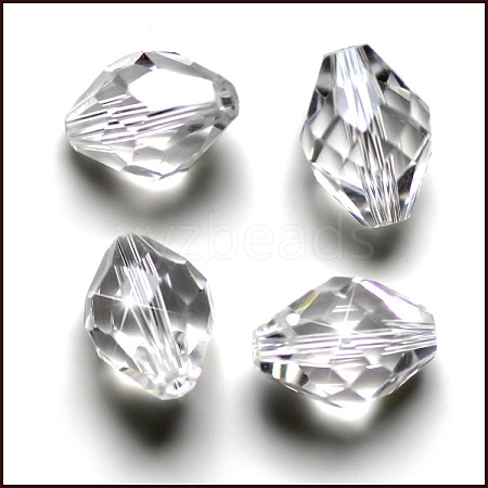 Imitation Austrian Crystal Beads SWAR-F054-11x8mm-01-1