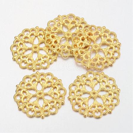 Tibetan Style Filigree Joiners Links TIBE-A11623-G-FF-1