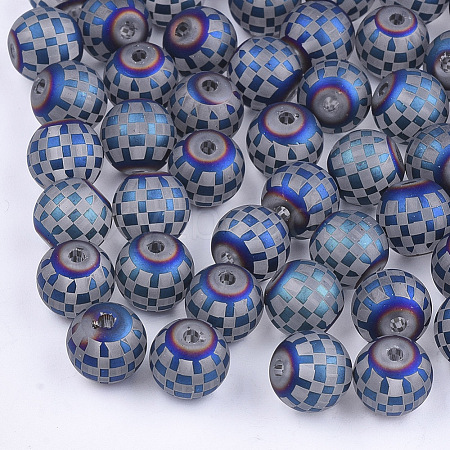 Electroplate Glass Beads EGLA-S178-04C-1