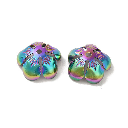 304 Stainless Steel Bead Caps STAS-P363-04B-MC-1