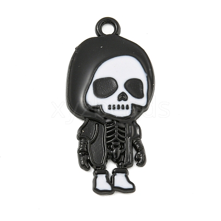 Halloween Alloy Enamel Pendants ENAM-M220-02H-B-1