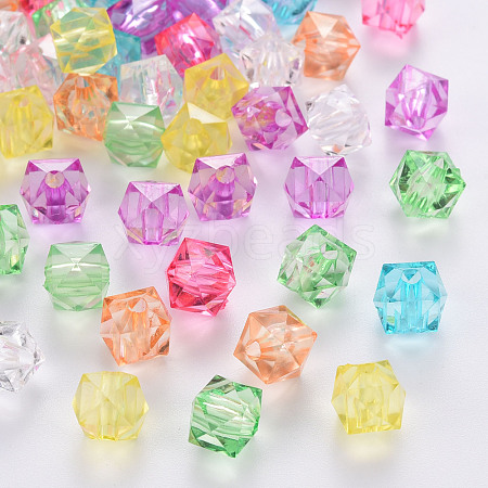 Transparent Acrylic Beads TACR-Q259-8mm-V-1