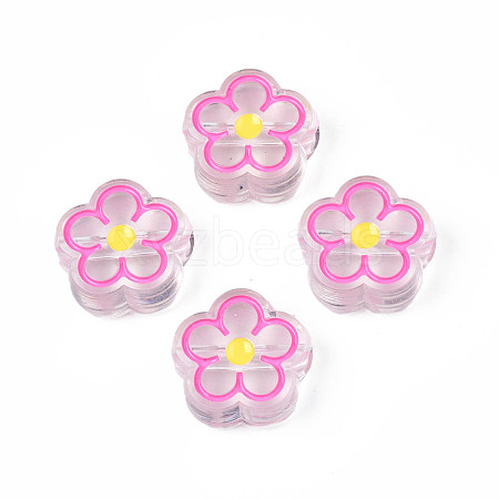 Transparent Acrylic Beads ACRC-S039-03E-1