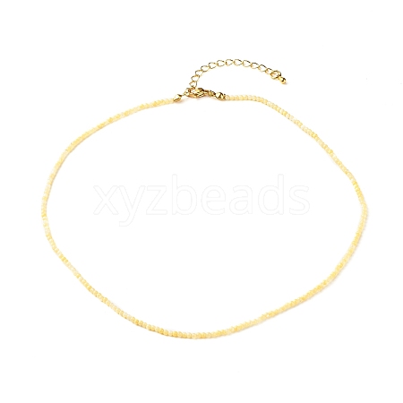 Natural Shell Round Beads Beaded Necklaces NJEW-JN03640-02-1