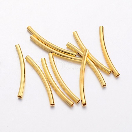 Brass Tube Beads KK-H659-G-1