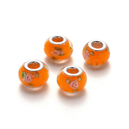 Handmade Lampwork European Beads LPDL-N001-036-F06-1