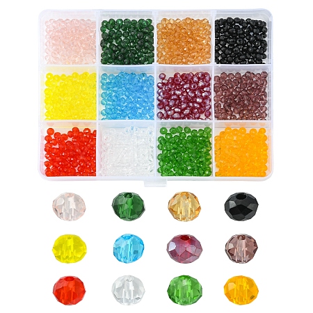 960Pcs 12 Colors Glass Beads GLAA-YW0001-52-1