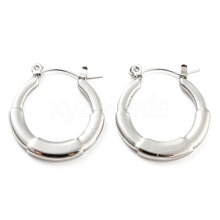 Non-Tarnish Ring 304 Stainless Steel Hoop Earrings for Women EJEW-C067-10P-1