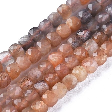 Natural Sunstone Beads Strands G-E560-A14-1