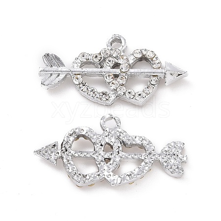 Alloy Crystal Rhinestone Pendants ALRI-H004-19P-1