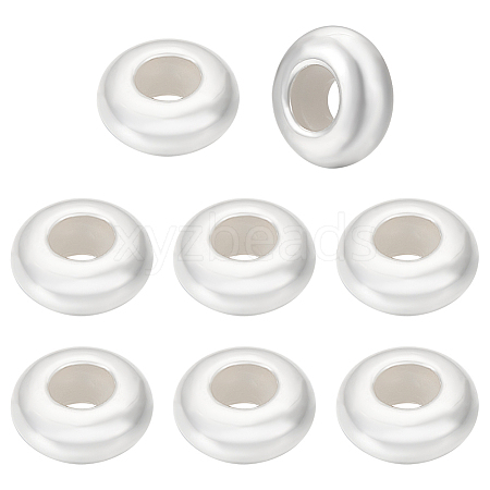 8Pcs Sterling Silver Beads STER-BC0002-48B-S-1