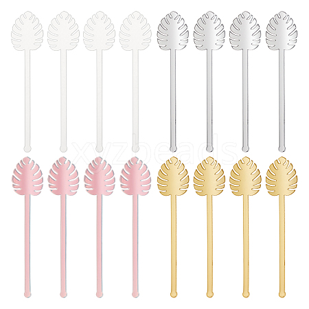 16Pcs 4 Style Acrylic Stirring Rods AJEW-FG0003-17-1