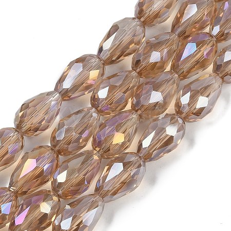 Transparent Electroplate Glass Beads Strands LS-EGLA-N013-T4mm-B23-1
