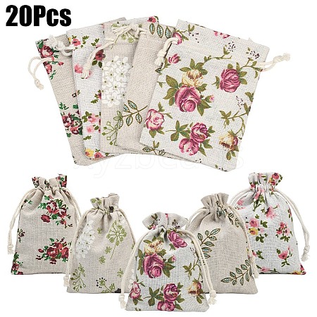 Burlap Packing Pouches ABAG-YW0001-07B-1